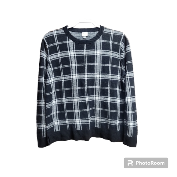 A New Day Crewneck Grid Sweater Size XXL - Picture 4 of 5